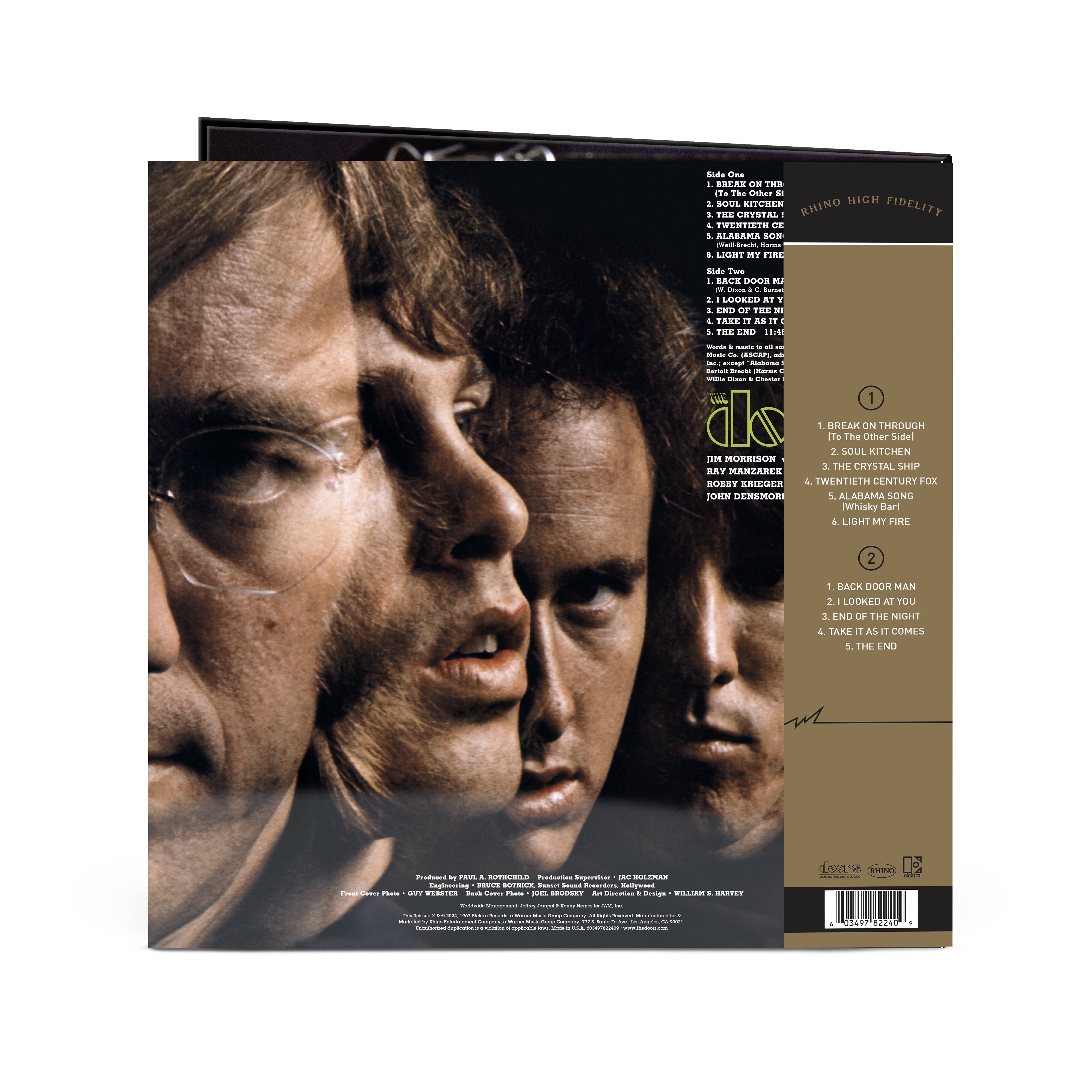 欧LP Doors The Doors 8122797888 Elektra, Rhino Vinyl 未開封 /00260 The Doors (Rhino High Fidelity) (Unnumbered) | Rhino
